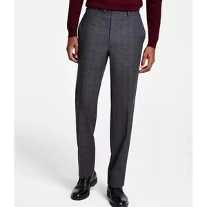 Michael Kors Men's Classic Fit Fall Pattern Dress Pants Grey E101526